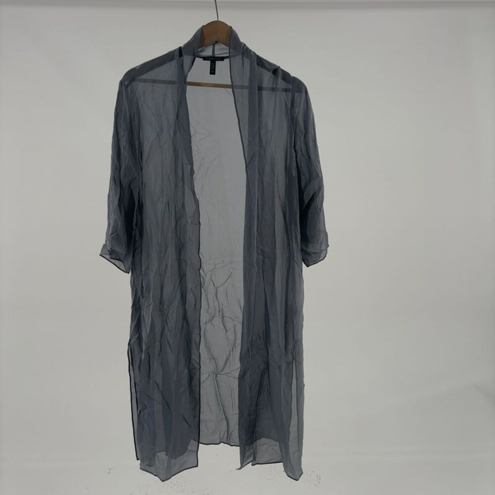 Eileen Fisher 100% Silk Georgette Jacket